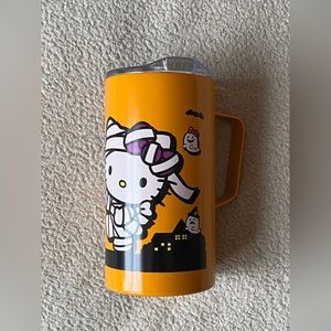 New Hello Kitty Orange Halloween Stainless Steel tumbler with handle Brand New